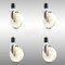 Service Caster 5 Inch 316SS Nylon Wheel Swivel 1-3/4 Inch Expanding Stem Caster Set SCC SCC-SS316EX20S514-NYS-134-4 - alternate 1